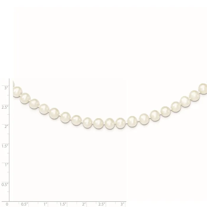 WB Choice Jewelry Necklaces Sterling Silver Rhodium 67mm White Freshwater Cultured Pearl NecklaceWBCQH472618 WB Choice Jewelry Necklaces Sterling Silver Rhodium 67mm White Freshwater Cultured Pearl NecklaceWBCQH472618