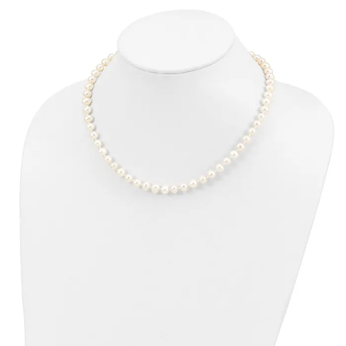 WB Choice Jewelry Necklaces Sterling Silver Rhodium 67mm White Freshwater Cultured Pearl NecklaceWBCQH472618 WB Choice Jewelry Necklaces Sterling Silver Rhodium 67mm White Freshwater Cultured Pearl NecklaceWBCQH472618