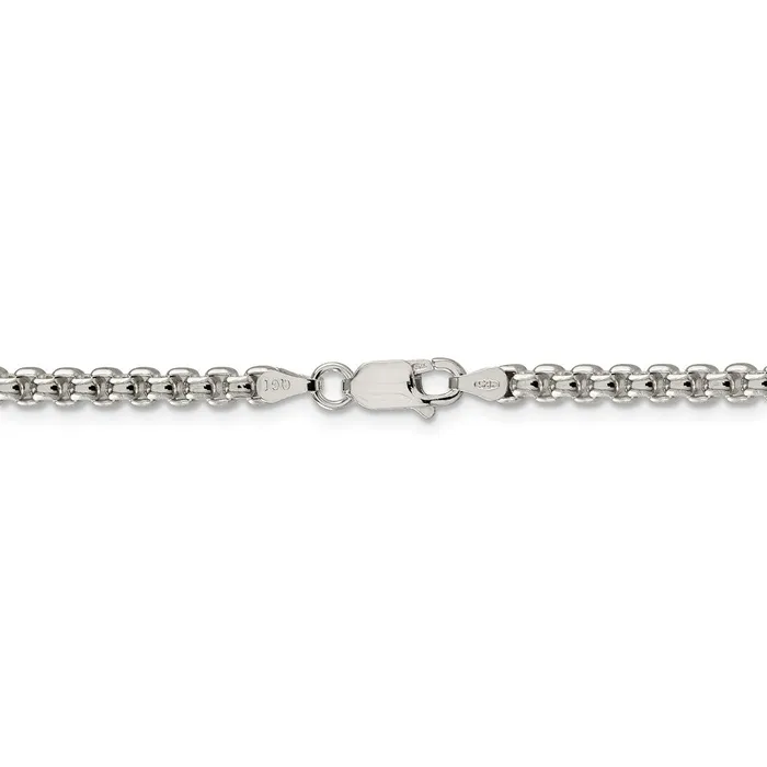 WB Choice Jewelry Rings Sterling Silver 36mm Round Box ChainWBCQFC1620 WB Choice Jewelry Rings Sterling Silver 36mm Round Box ChainWBCQFC1620