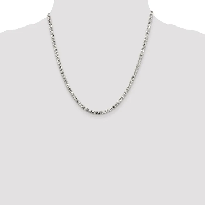 WB Choice Jewelry Rings Sterling Silver 36mm Round Box ChainWBCQFC1620 WB Choice Jewelry Rings Sterling Silver 36mm Round Box ChainWBCQFC1620