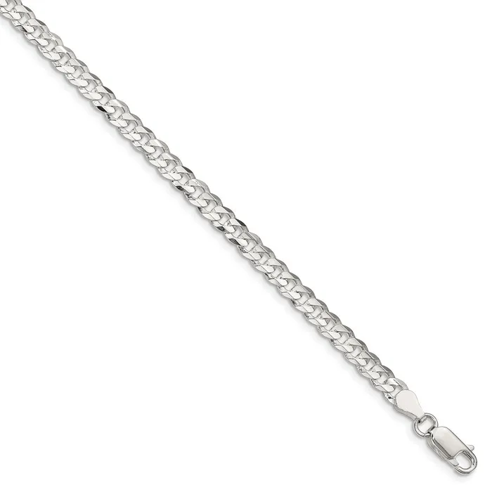 WB Choice Jewelry Rings Sterling Silver 45mm Concave Beveled Curb ChainWBCQCBC12020 WB Choice Jewelry Rings Sterling Silver 45mm Concave Beveled Curb ChainWBCQCBC12020