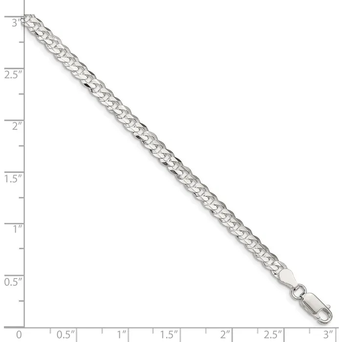 WB Choice Jewelry Rings Sterling Silver 45mm Concave Beveled Curb ChainWBCQCBC12020 WB Choice Jewelry Rings Sterling Silver 45mm Concave Beveled Curb ChainWBCQCBC12020