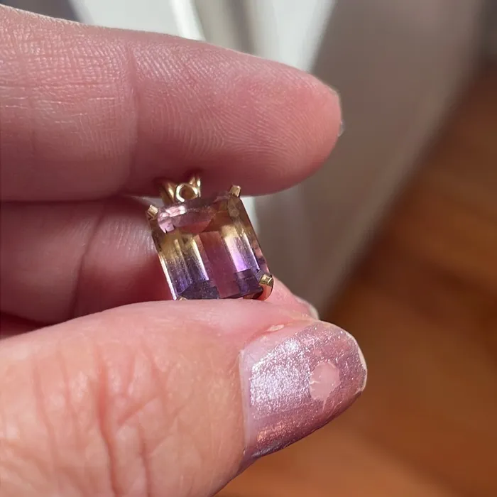 Ametrine Pendant 10k Gold Vintage Love Vintage Paris PreStyled Sets