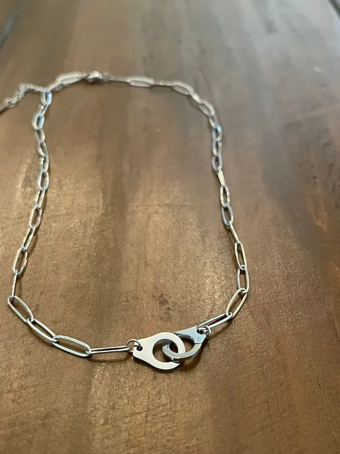 handcuff paperclip necklace bubs sass Necklaces