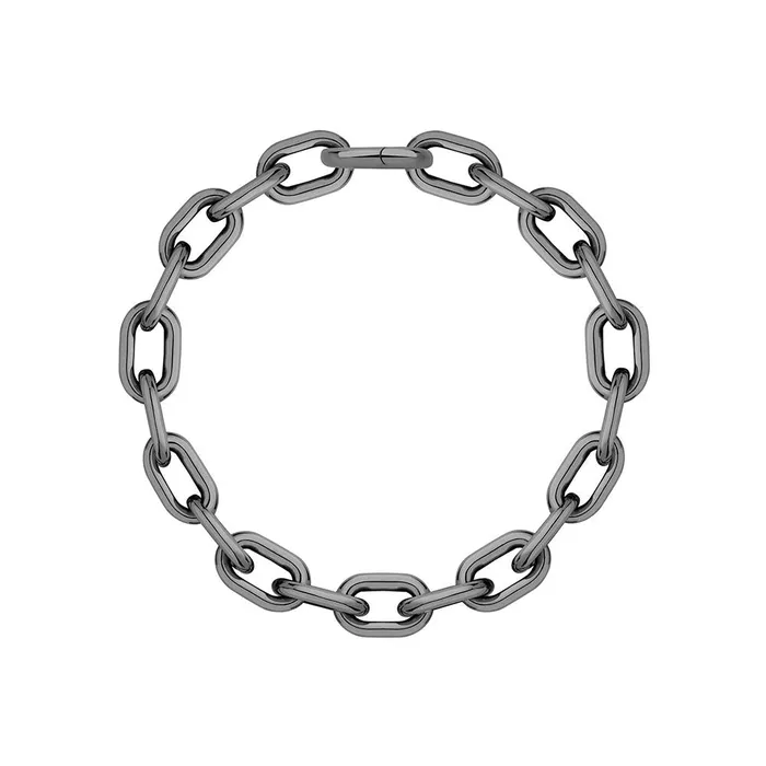 Jack Vartanian LARGE CHAIN NECKLACE IN BLACK RHODIUM PLATED SILVER Necklaces Jack Vartanian LARGE CHAIN NECKLACE IN BLACK RHODIUM PLATED SILVER Necklaces