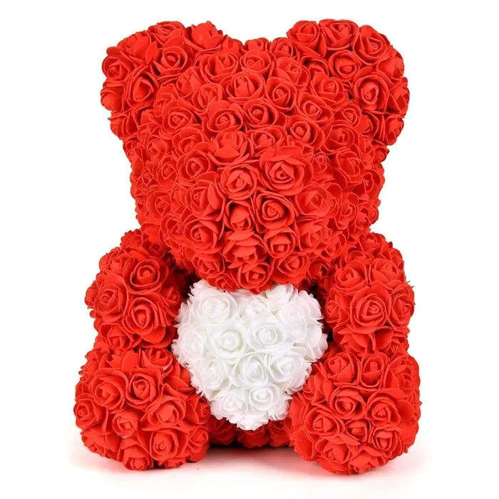 Luxury Rose Bear With Heart Madeofrose Necklaces