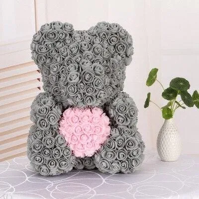 Luxury Rose Bear With Heart Madeofrose Necklaces