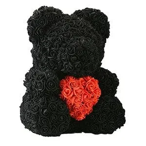 Luxury Rose Bear With Heart Madeofrose Necklaces