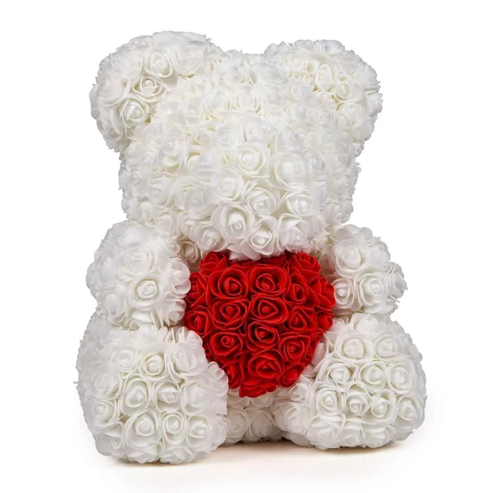 Luxury Rose Bear With Heart Madeofrose Necklaces