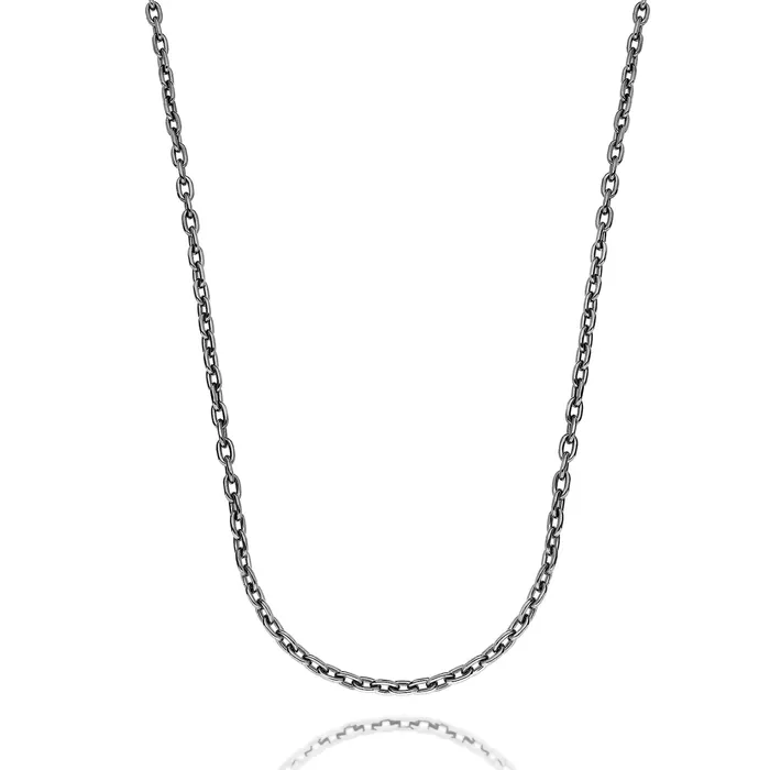 Necklaces Jack Vartanian Solid Chain Necklace With Black Rhodium Plated Silver Necklaces Jack Vartanian Solid Chain Necklace With Black Rhodium Plated Silver
