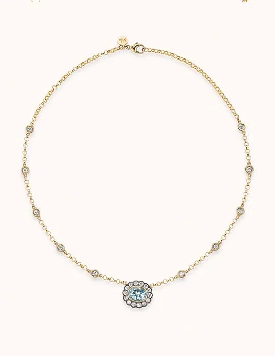 Single Alexandra Necklace Aquamarine Marlo Laz Necklaces Single Alexandra Necklace Aquamarine Marlo Laz Necklaces