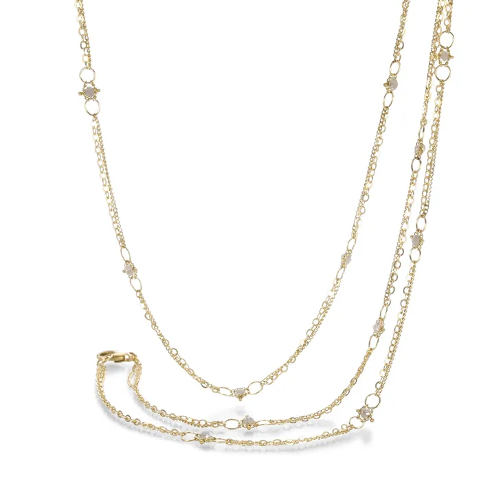 Amali Necklaces Silver Diamond Whisper Necklace
