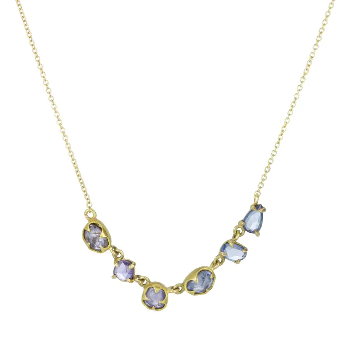 Annie Fensterstock Six Sapphire Necklace Necklaces