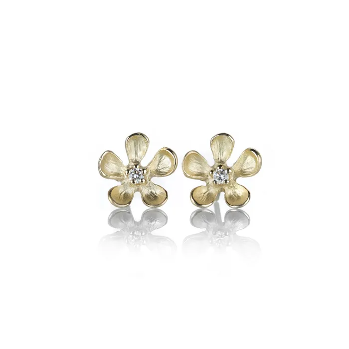Big Open Flower Studs Nicole Landaw Rings
