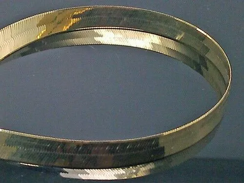 Gold and Diamond Real 10k Solid Yellow Gold Herringbone chain Necklace 10 mm 20 Inch 10kt Gold Necklaces