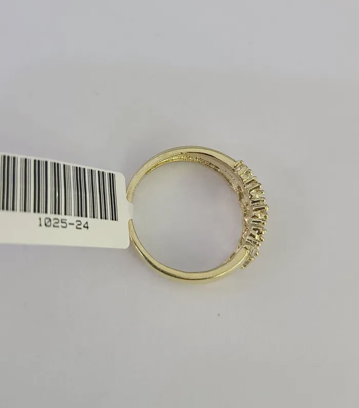 Gold and Diamond Rings Real 10k Yellow Gold Ring Wedding Engagement Casual 10Kt Genuine