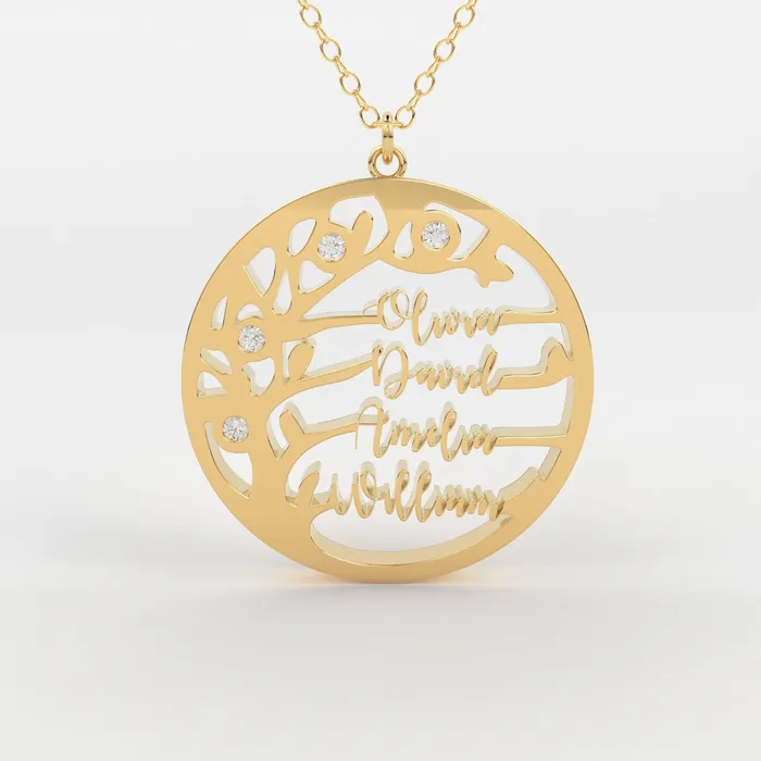 Jalvi Co Necklaces Family Name Necklace 14k Gold Family Tree Necklace Diamond Disc Necklace Multiple Names Necklace Personalized Necklace Gift for her Jalvi Co Necklaces Family Name Necklace 14k Gold Family Tree Necklace Diamond Disc Necklace Multiple Names Necklace Personalized Necklace Gift for her