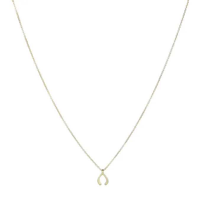 Marian Maurer Necklaces Micro Wishbone Pendant Necklace