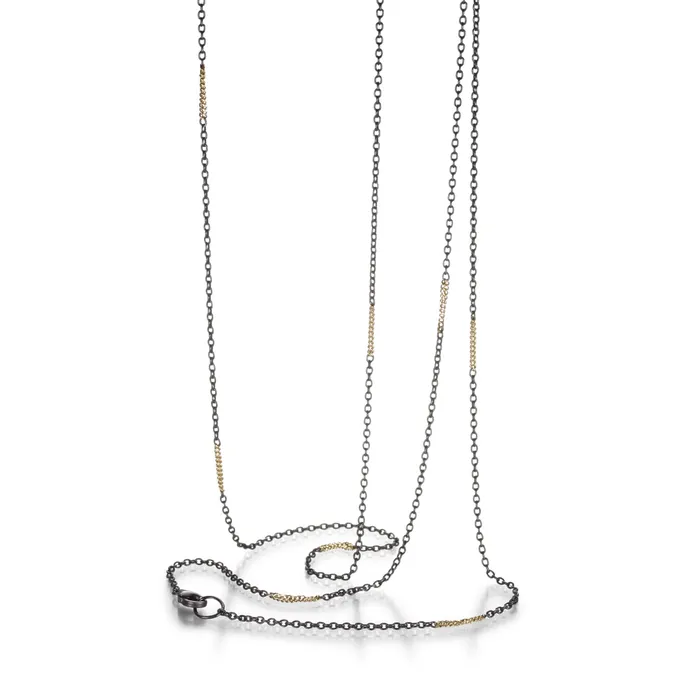 Mixed Metal Station Necklace Amali Necklaces