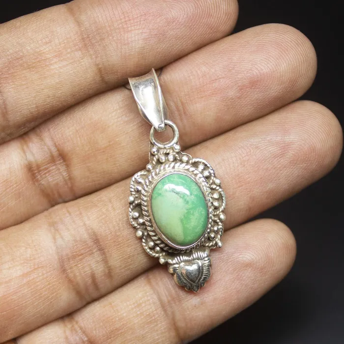 Necklaces Beads Supplies USA 78gm Natural Turquoise Oval Shape 925 Sterling Silver Bezel Pendant Turquoise Pendant