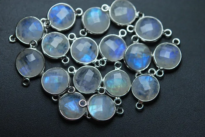 Necklaces Beads Supplies USA 925 Sterling SilverRainbow Moonstone Faceted Coins Shape Pendant 20 Piece Of 19mm Approx Necklaces Beads Supplies USA 925 Sterling SilverRainbow Moonstone Faceted Coins Shape Pendant 20 Piece Of 19mm Approx