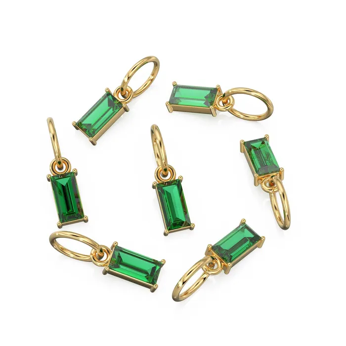 Necklaces Jalvi Co TINY Baguette Emerald Charm Pendant 14k 18k Solid Gold Pendant Baguette Emerald Pendant Petite Zambian Emerald Charm 5x3mm 6x3mm Necklaces Jalvi Co TINY Baguette Emerald Charm Pendant 14k 18k Solid Gold Pendant Baguette Emerald Pendant Petite Zambian Emerald Charm 5x3mm 6x3mm