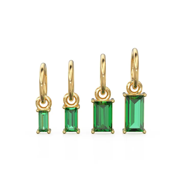 Necklaces Jalvi Co TINY Baguette Emerald Charm Pendant 14k 18k Solid Gold Pendant Baguette Emerald Pendant Petite Zambian Emerald Charm 5x3mm 6x3mm Necklaces Jalvi Co TINY Baguette Emerald Charm Pendant 14k 18k Solid Gold Pendant Baguette Emerald Pendant Petite Zambian Emerald Charm 5x3mm 6x3mm