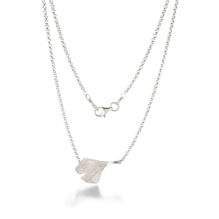 Necklaces John Iversen Ginkgo Leaf Necklace