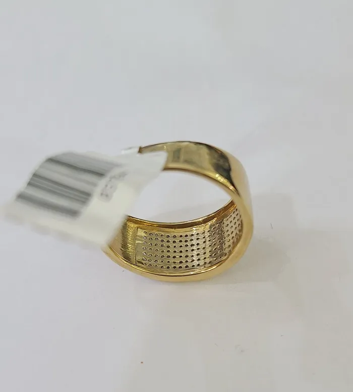 Real 10k Yellow Gold Diamond Mens Ring Band Wedding Genuine Natural Gold and Diamond Rings