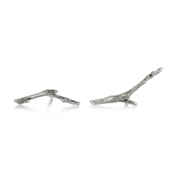 Rings Gabriella Kiss Sterling Silver Asymmetrical Branch Studs