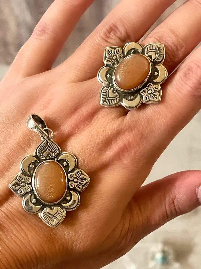 Rings SophiaRene Boutique Sterling Silver Artisan Stone Custom Design Ring