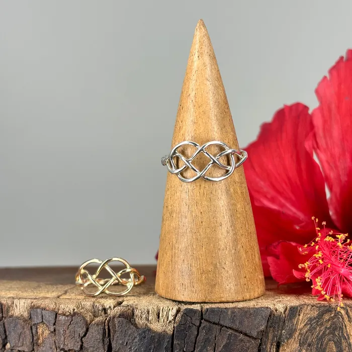 Crucian Gold Rings Carrick Bend Knot Ring