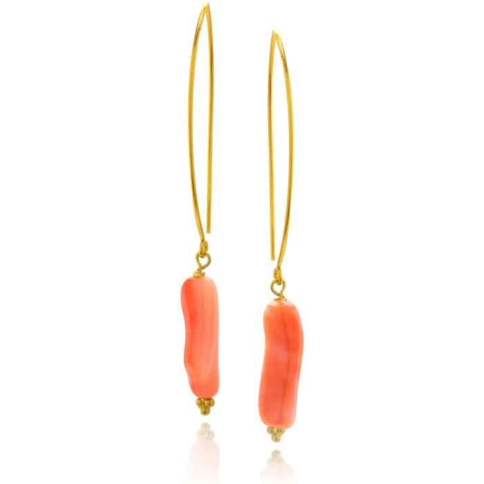 Impressionist Collection Coral Earrings Elisa Ilana Earrings