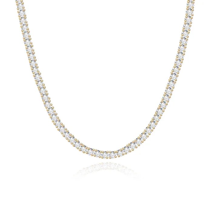 Lab Diamond Tennis Necklace 5CT Alev Jewelry Necklaces