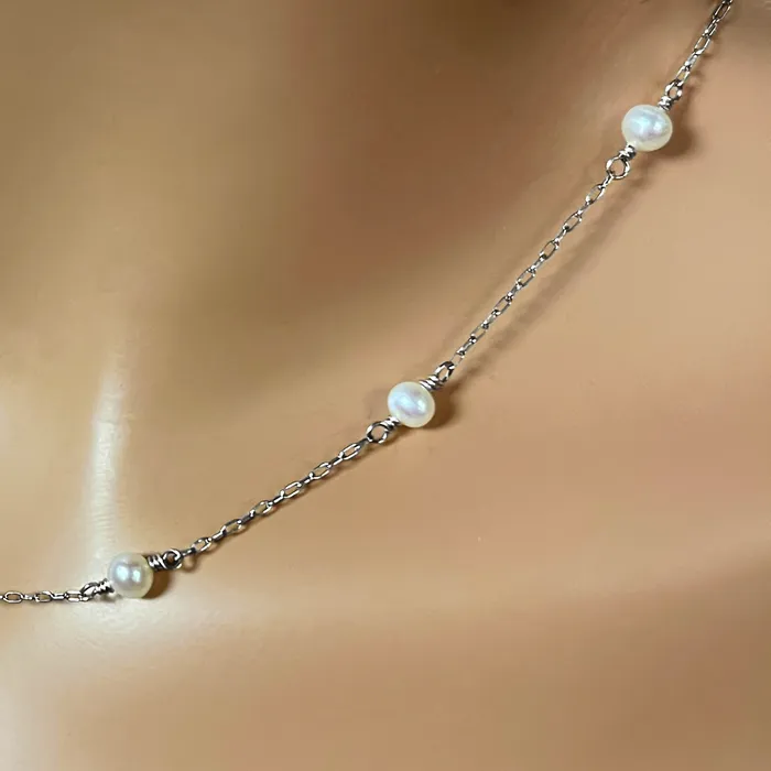 Necklaces Elisa Ilana Pearls by the Yard 14ktgf Necklace