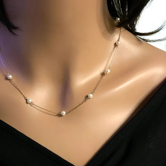 Necklaces Elisa Ilana Pearls by the Yard 14ktgf Necklace Necklaces Elisa Ilana Pearls by the Yard 14ktgf Necklace