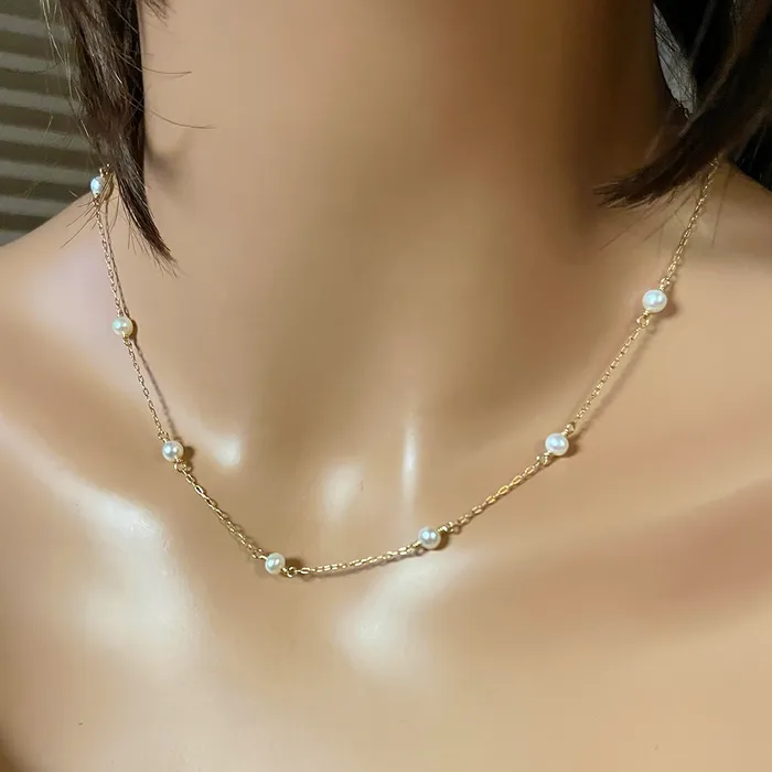 Necklaces Elisa Ilana Pearls by the Yard 14ktgf Necklace Necklaces Elisa Ilana Pearls by the Yard 14ktgf Necklace