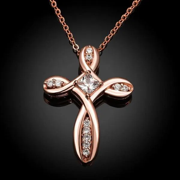 Necklaces Unique Classic Trendy Rose Gold Color Crystal Beautiful Womens Necklace Jewelry Accessories For Gifts Party Wear sparklingselections Necklaces Unique Classic Trendy Rose Gold Color Crystal Beautiful Womens Necklace Jewelry Accessories For Gifts Party Wear sparklingselections