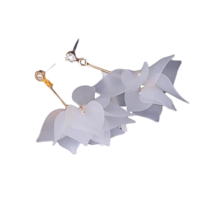 sparklingselections Earrings Colourful Chiffon Leaves Earrings for Women