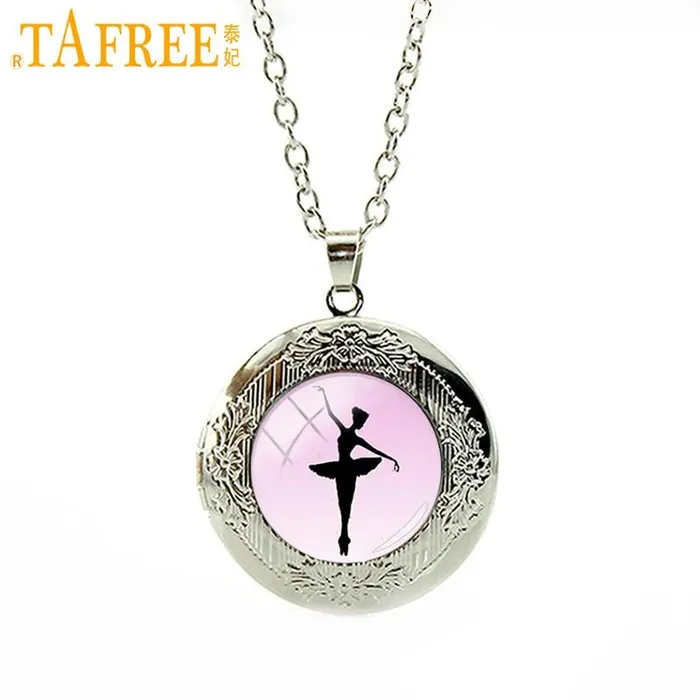 sparklingselections Necklaces New stylish Ballerina Dancing Glass Pendant Necklace sparklingselections Necklaces New stylish Ballerina Dancing Glass Pendant Necklace