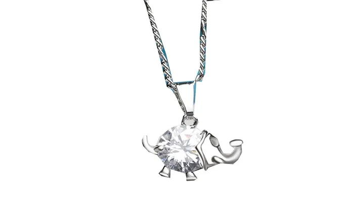 sparklingselections Necklaces Trendy Cute Elephants Pendant Necklace