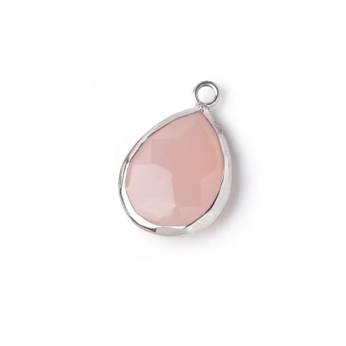16x14mm 925 Silver Bezel Rose Chalcedony Faceted Pear Pendant 1 piece Beadsofcambaycom Necklaces 16x14mm 925 Silver Bezel Rose Chalcedony Faceted Pear Pendant 1 piece Beadsofcambaycom Necklaces