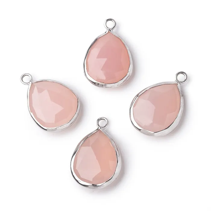 16x14mm 925 Silver Bezel Rose Chalcedony Faceted Pear Pendant 1 piece Beadsofcambaycom Necklaces 16x14mm 925 Silver Bezel Rose Chalcedony Faceted Pear Pendant 1 piece Beadsofcambaycom Necklaces