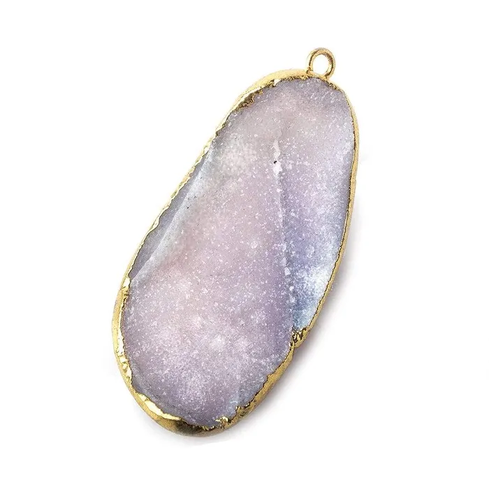 39x19x10mm Gold Leafed Purple Pink Agate Drusy Pendant 1 Focal Bead Beadsofcambaycom Necklaces 39x19x10mm Gold Leafed Purple Pink Agate Drusy Pendant 1 Focal Bead Beadsofcambaycom Necklaces