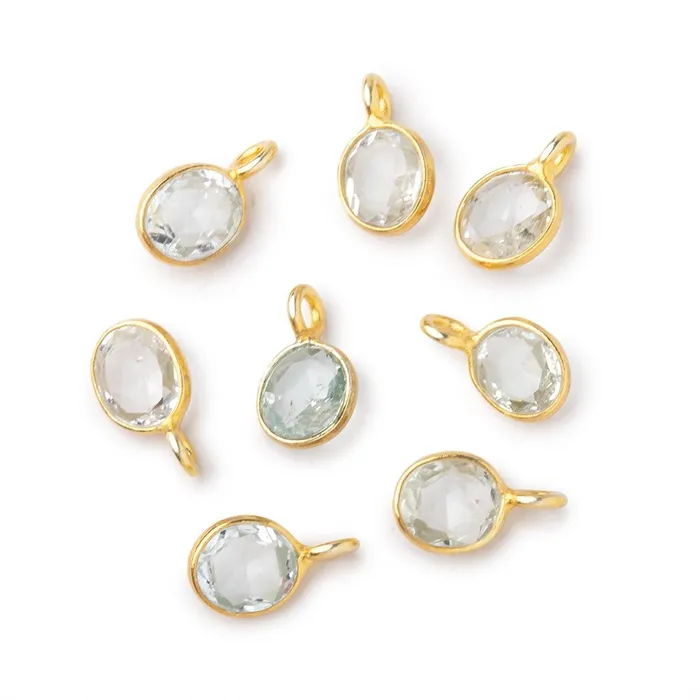 7x6mm Vermeil Bezel Natural Topaz Rose Cut Oval Pendant 1 piece Beadsofcambaycom Necklaces 7x6mm Vermeil Bezel Natural Topaz Rose Cut Oval Pendant 1 piece Beadsofcambaycom Necklaces