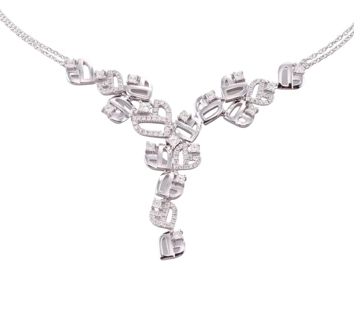 Damiani 172ctw Diamond 18k Gold Necklace Damiani Necklaces