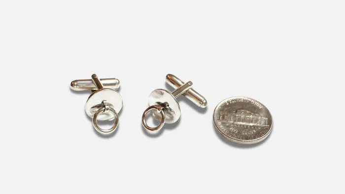 Erosmoon Necklaces STORY OF O Inspired sterling silver BDSM cuff links