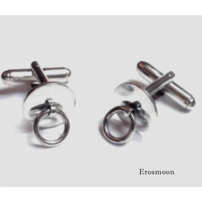 Erosmoon Necklaces STORY OF O Inspired sterling silver BDSM cuff links