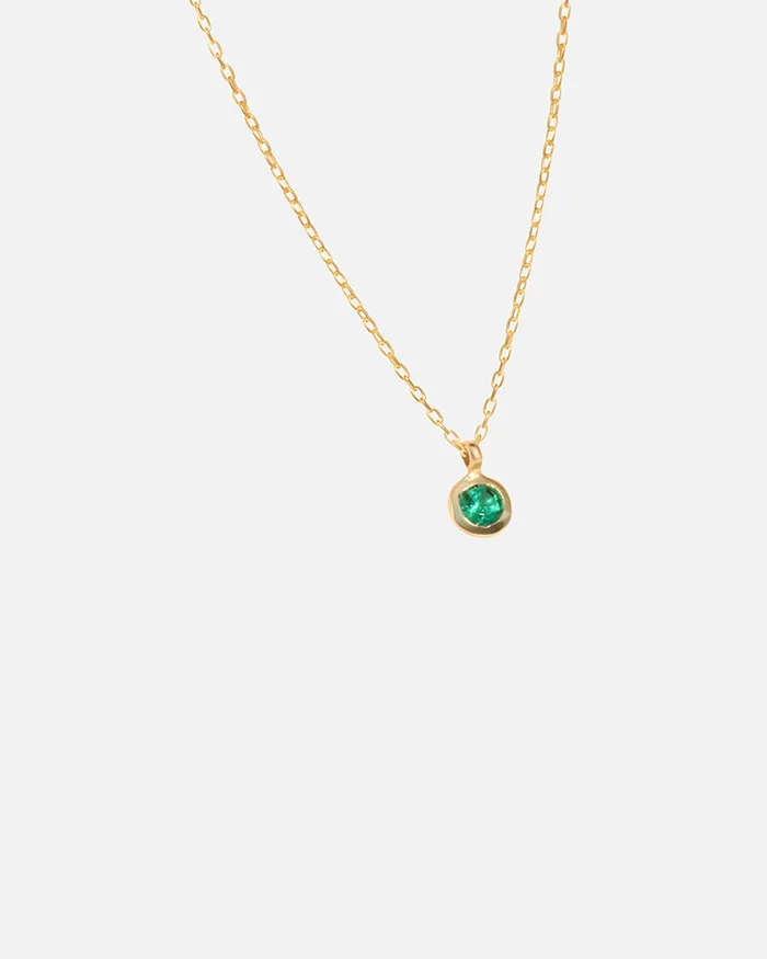 Fitzgerald Jewelry Necklaces Emerald Round Pendant Fitzgerald Jewelry Necklaces Emerald Round Pendant