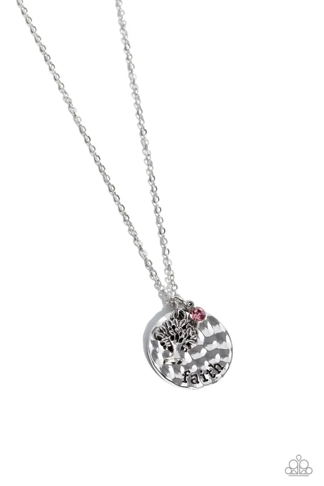 Flourishing Faith Pink Necklace Jewelry by Bretta Paparazzi Accessories Necklaces